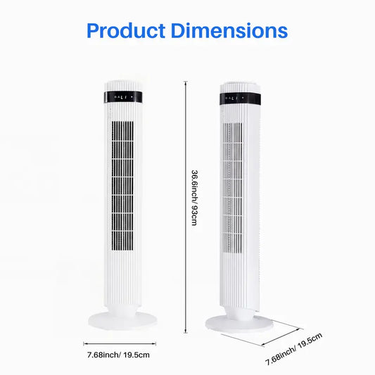 28dB Quiet Tower Fan for Bedroom, Floor Fan for Home & Office