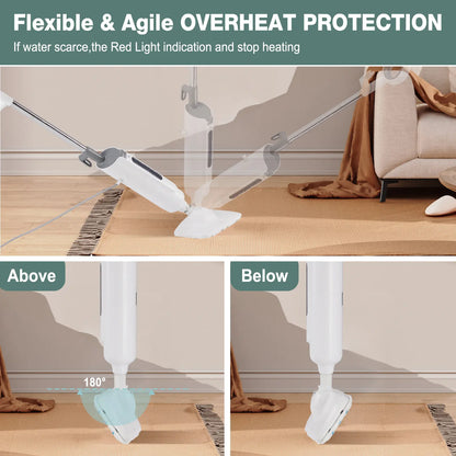 Portable Floor Cleaner for Hardwood, Tile, Laminate & Carpet Floors