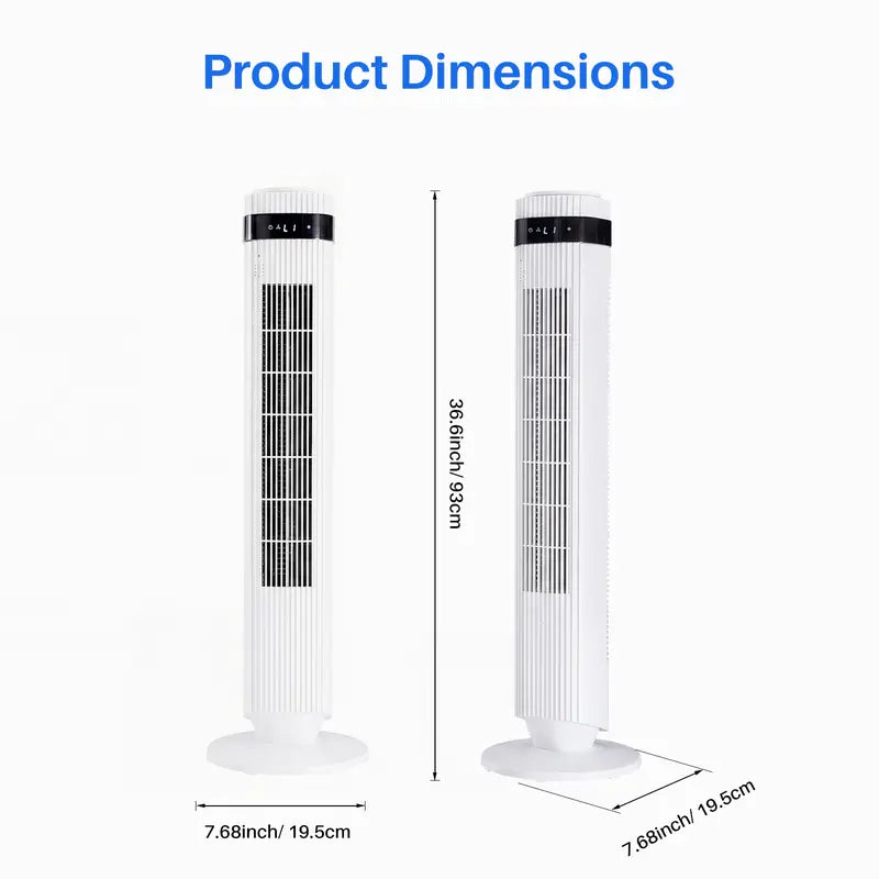 28dB Quiet Tower Fan for Bedroom, Floor Fan for Home & Office