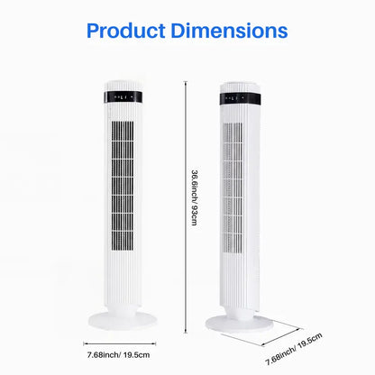 28dB Quiet Tower Fan for Bedroom, Floor Fan for Home & Office
