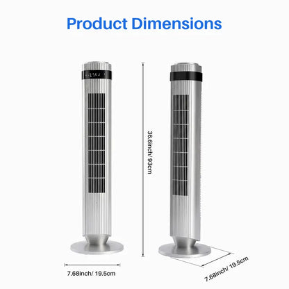 28dB Quiet Tower Fan for Bedroom, Floor Fan for Home & Office