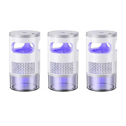 Indoor insect killer with light and suction cup, suitable for home use.