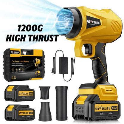 Cordless 200W Turbo Blower, Portable Leaf & Dust Cleaner for Patio, Garage & Car