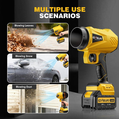 Cordless 200W Turbo Blower, Portable Leaf & Dust Cleaner for Patio, Garage & Car