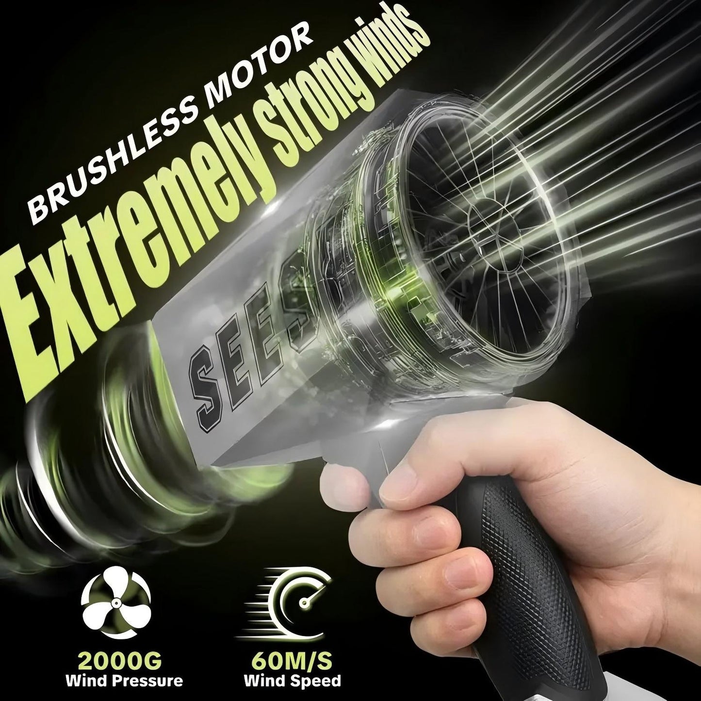 2000G Cyber Cordless Powerful Turbine Fan Blade Blower